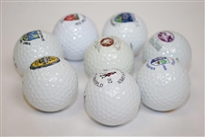 Eight Logo Golf Balls - Four (4) St Andrews Old Course & Four (4) Other OPEN Courses