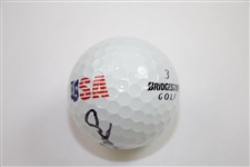 Jordan Spieth Signed Bridgestone Red/White/Blue USA Logo Golf Ball JSA ALOA