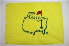 2001, 2002, & 2005 Masters Tournament Embroidered Flags - Tiger Wins!