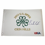 Brooks Koepka Signed 2017 US Open at Erin Hills Embroidered Flag - Full Sig! JSA #CC87206