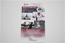 Brooks Koepka Signed 2017 US Open at Erin Hills Embroidered Flag - Full Sig! JSA #CC87206