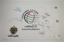 Tiger Woods, Rory McIlroy, & others Signed WGC at Trump Doral Flag FULL JSA #BB28142