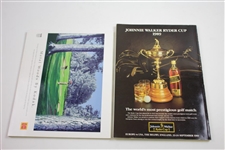 Seven (7) Official Ryder Cup Programs - 1987, 1989, 1993, 1995, 1999, 2001, & 2002