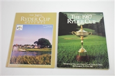 Seven (7) Official Ryder Cup Programs - 1987, 1989, 1993, 1995, 1999, 2001, & 2002