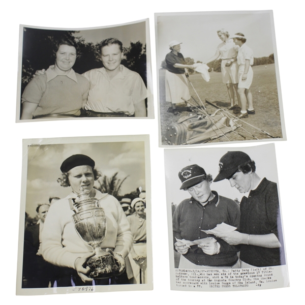 Four (4) Different 1930s Patty Berg Wire Photos