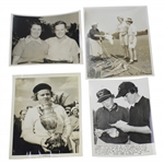 Four (4) Different 1930s Patty Berg Wire Photos