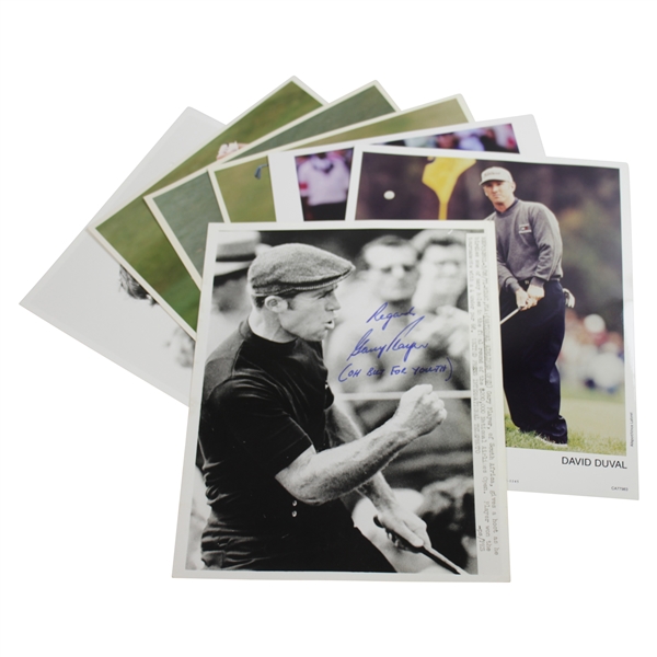 Seven Different Major Winners Signed Photos - Player, Olazabal, & others JSA ALOA