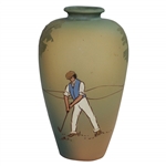 Weller Dickensware Vase - Male Golfer
