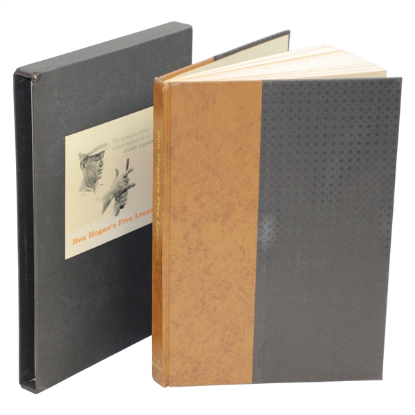 Ben Hogans Five Lessons 1957 Deluxe Ltd Ed Book in Slipcase