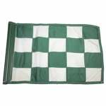 Cypress Point Course Flown Green & White Checkered Flag