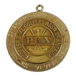 Jack Fleck's 1961 PGA Bakersfield Open 14K Champions Medal - Final PGA Win