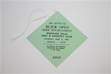 Tony Lema 2x Signed 1966 Buick Open Program with Venturi, Wall, & others - Mint Sat. Ticket JSA ALOA