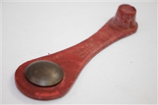Circa Early 1900's Avon Red Rubber Weighted Tee - Made in England