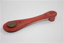 Circa Early 1900's Avon Red Rubber Weighted Tee - Made in England