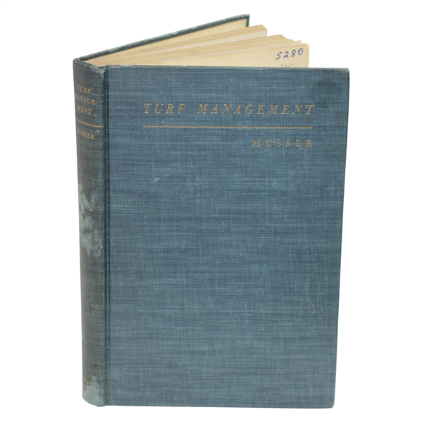 1950 Turf Management 1st Edition Book by Burton Musser