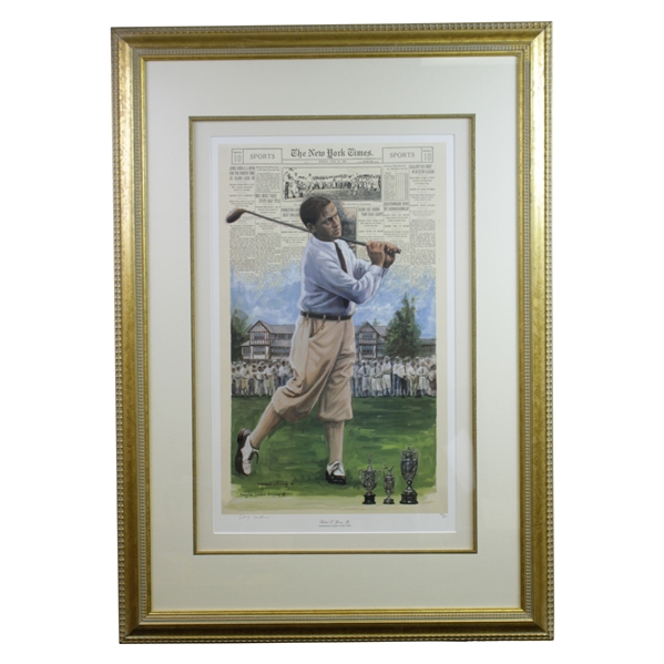 Bobby Jones Slam Third Leg at Interlachen Deluxe Offset Lithograph 139/650 by Douglas B London