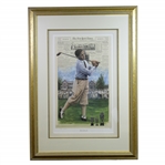 Bobby Jones Slam Third Leg at Interlachen Deluxe Offset Lithograph 139/650 by Douglas B London