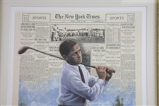 Bobby Jones Slam Third Leg at Interlachen Deluxe Offset Lithograph 139/650 by Douglas B London