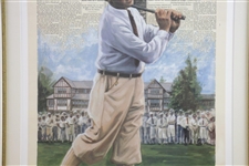 Bobby Jones Slam Third Leg at Interlachen Deluxe Offset Lithograph 139/650 by Douglas B London
