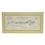 The Old Course at St. Andrews Map Surveyed & Depicted By Alister MacKenzie Print - Matted