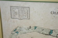 The Old Course at St. Andrews Map Surveyed & Depicted By Alister MacKenzie Print - Matted
