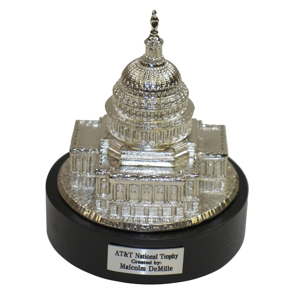 Malcolm DeMille Gift from Tigers First Professional Golf Event AT&T National Trophy