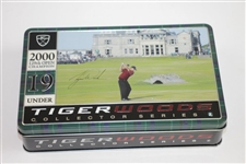 Tiger Slam Commemorative Golf Ball Tins for Masters, PGA, US Open, & OPEN Victories - Complete Set