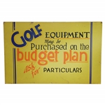 Golf Equipment May Be Purchased on the Budget Plan - Ask for Particulars Broadside
