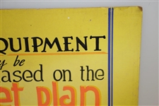 'Golf Equipment May Be Purchased on the Budget Plan - Ask for Particulars' Broadside