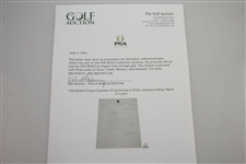 1935 British Empire Chamber of Commerce to PGA's Jacobus Inviting Teams to Lunch