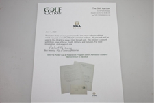 1935 The Ryder Cup at Ridgewood Program Sellers Admission Content - Memorandum to Jacobus