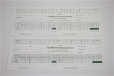 Tiger Woods Wins - 1999 & 2000 Memorial Tournament Official Scorecards