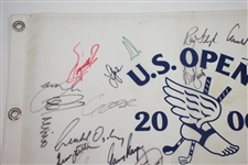 Palmer, McIlroy, & 21 other US Open Champs Signed 2006 at Winged Foot Flag FULL JSA #Z09264