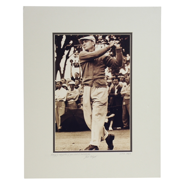 Ben Hogan Swinging 11x14 Matted Photo - Circa 1942 Image