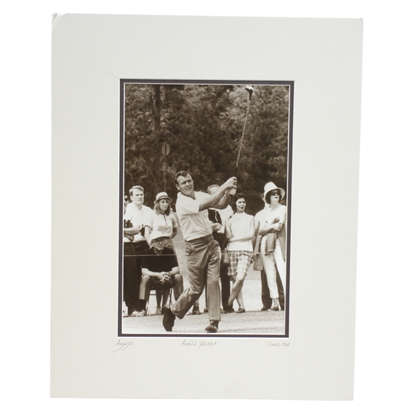 Arnold Palmer Swinging 11x14 Matted Photo - Circa 1962 Image