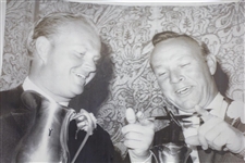 Arnold Palmer & Jack Nicklaus 1968 Wire Photo with Awards