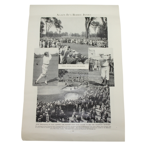 Bobby Jones Again Its Bobby Jones Wins US Open at Winged Foot 1929 Magazine Page