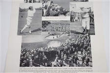 Bobby Jones 'Again It's Bobby Jones' Wins US Open at Winged Foot 1929 Magazine Page