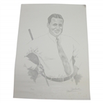 Ltd Ed Rendering of Bobby Jones #681/1500 Signed by Artist David Sussell