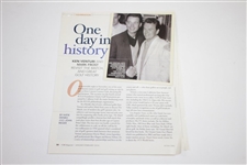Ken Venturi's Personal Hand-Written & Signed Top Ten Courses Played in the US Letter JSA ALOA