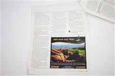 Ken Venturi's Personal Hand-Written & Signed Top Ten Courses Played in the US Letter JSA ALOA