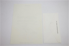 Ken Venturi's Personal Signed Letter from Jack Nicklaus - Retirement Content JSA ALOA