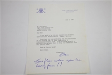 Ken Venturi's Personal Signed Letter & Photo from Vice President Dan Quayle JSA ALOA