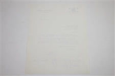 Ken Venturi's Personal Signed Letter & Photo from Vice President Dan Quayle JSA ALOA