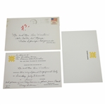 Ken Venturis Personal Invitation to Engagement Party from Barbara & Frank Sinatra