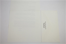 Ken Venturi's Personal Signed Letter from Ben Hogan - US Open Under Toughest Content JSA ALOA