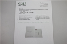 Ken Venturi's Personal Letter from President George Bush - Support for Jeb Content JSA ALOA