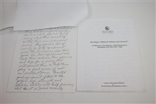 Ken Venturi's Personal Pamphlets of Ben Hogan's 1948 Letter to Pasatiempo Golf Pro Pat Mahoney 