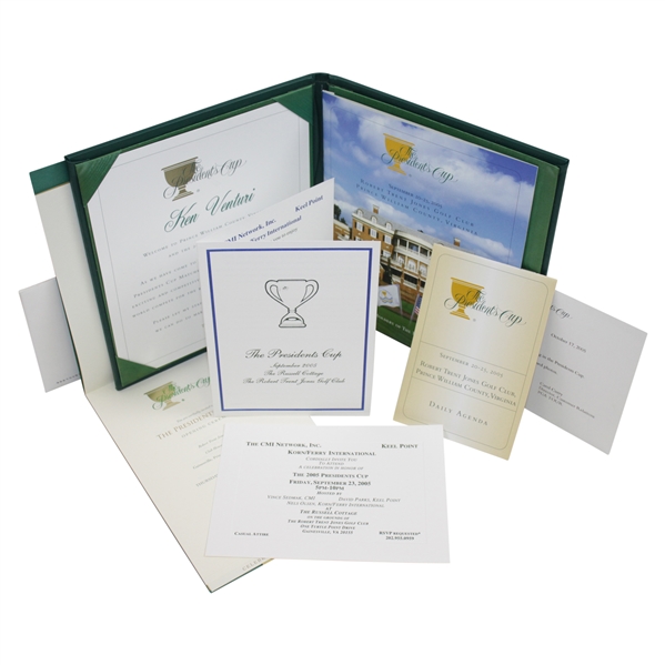 Ken Venturis Personal 2005 The Presidents Cup Tickets, Pamphlets, Program, & more