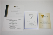Ken Venturi's Personal 2005 The President's Cup Tickets, Pamphlets, Program, & more